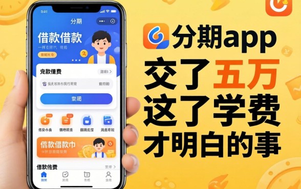 找像来分期app一样的借款软件，我交了五万学费才明白的事