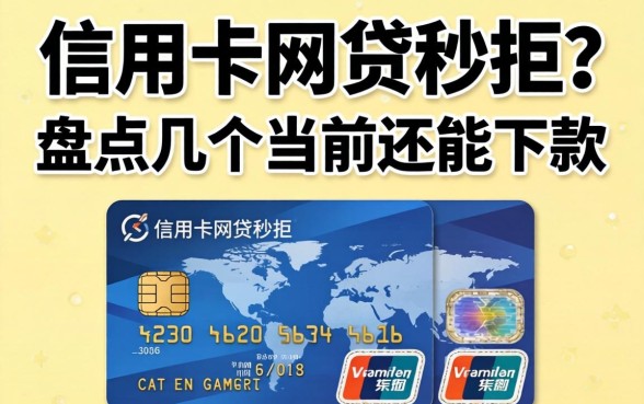 没有信用卡网贷秒拒？盘点几个当前还能下款的渠道