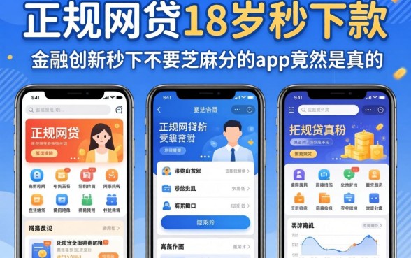我试了几个正规网贷18岁秒下款的平台，发现金融创新秒下不要芝麻分的app竟然是真的