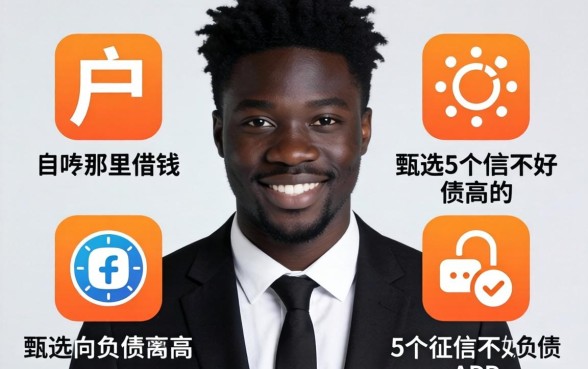 黑户可以在那里借钱，甄选5个征信不好负债高的app
