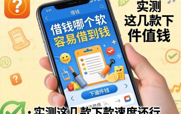 手机借钱哪个软件容易借到钱？实测这几款下款速度还行