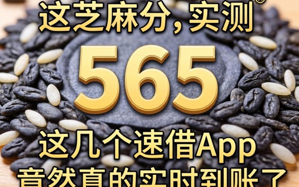 我芝麻分565实测，这几个速借app竟然真的实时到账了