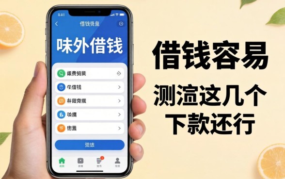 手机软件借钱容易有哪个?实测这几个下款还行