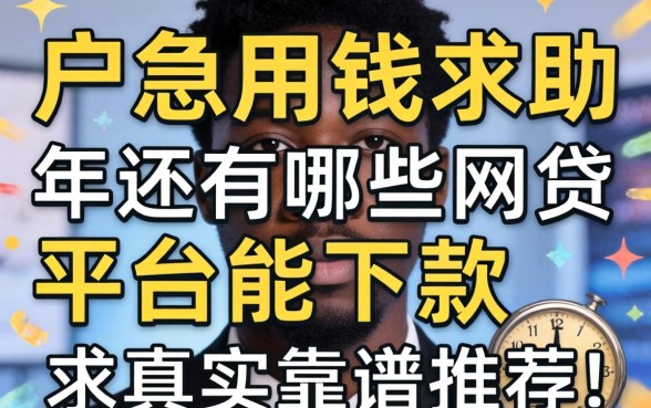 黑户急用钱求助：2026年还有哪些网贷平台能下款？求真实靠谱推荐！