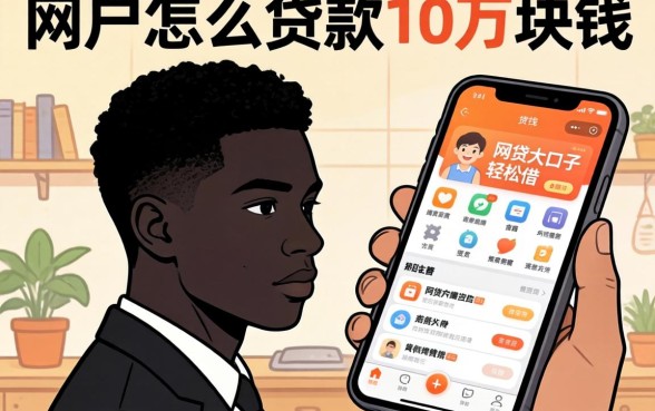 黑户怎么贷款10万块钱，细致阐述5个网贷大口子轻松借app