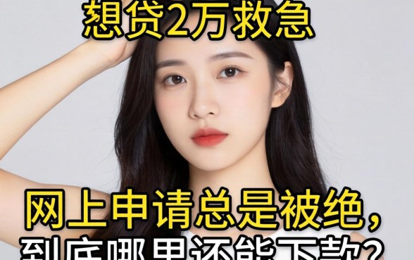 手头紧想贷2万救急，网上申请总是被拒，到底哪里还能下款？