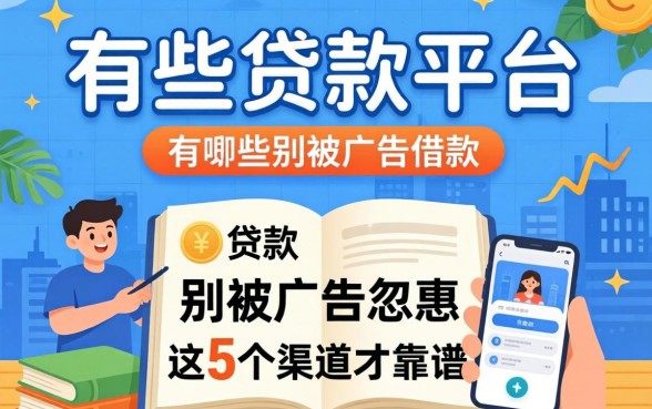 小贷款平台有哪些可以借款的?别被广告忽悠,这5个渠道才靠谱