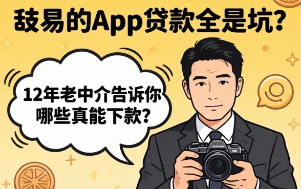 容易过的app贷款全是坑?12年老中介告诉你哪些真能下款