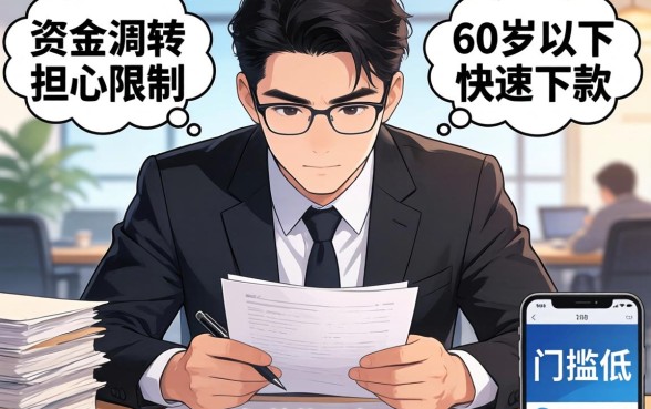 急需资金周转却担心年龄限制?哪些60岁以下可以借款的平台能快速下款且门槛低?