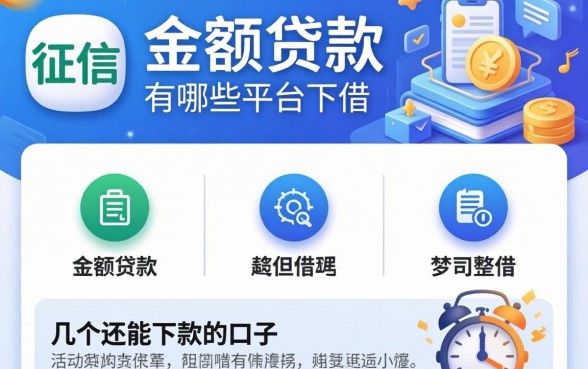 无视征信的小额贷款有哪些平台可以借?整理了几个还能下款的口子