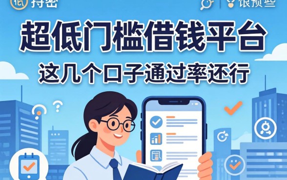 揭秘2026超低门槛借钱平台有哪些呢，这几个口子通过率还行