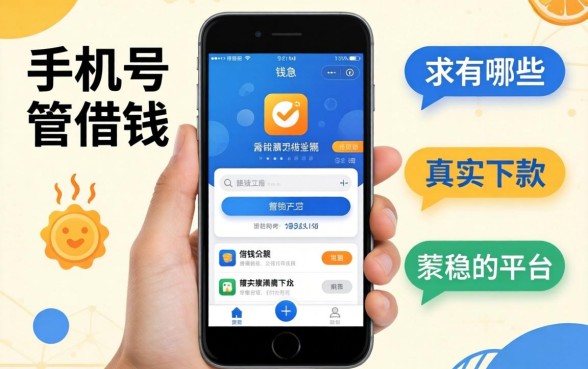 急用钱手机号管借钱的软件有哪些?求真实下款稳的平台推荐!