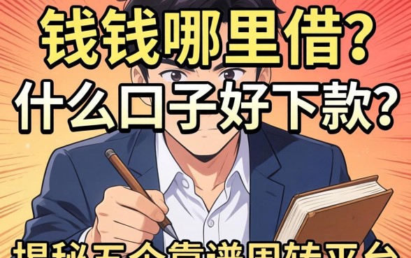 急需用钱哪里借？什么口子好下款？揭秘五个靠谱周转平台