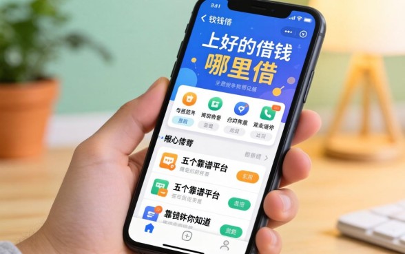 急需用钱哪里借？手机上好的借钱软件有哪些？这五个靠谱平台你知道吗？