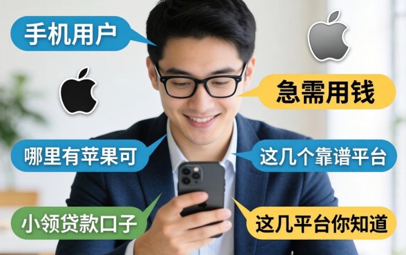苹果手机用户急需用钱？哪里有苹果可以小额贷款的口子？这几个靠谱平台你知道吗？