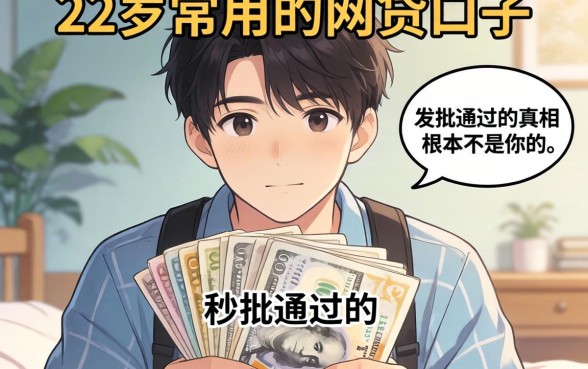我翻遍了22岁常用的网贷口子，发现秒批通过的真相根本不是你想的那样