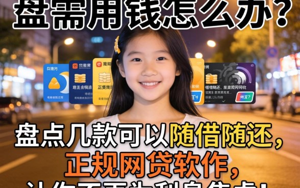 深夜急需用钱怎么办?盘点几款可以随借随还的正规网贷软件,让你不再为利息焦虑!