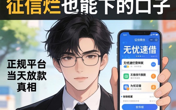 我试了那些所谓的征信烂也能下的口子，发现正规平台和无忧速借当天放款的软件真相是这样