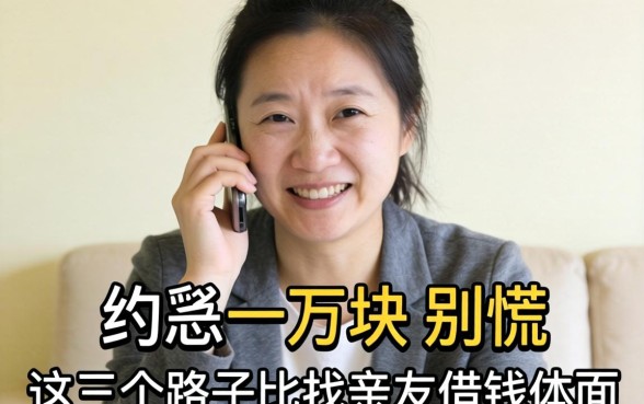 着急用一万块?别慌,这三个路子比找亲友借钱体面