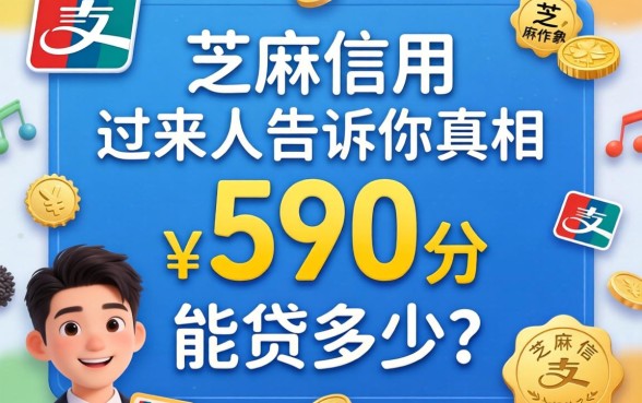 支付宝芝麻信用590分能贷多少？过来人告诉你真相