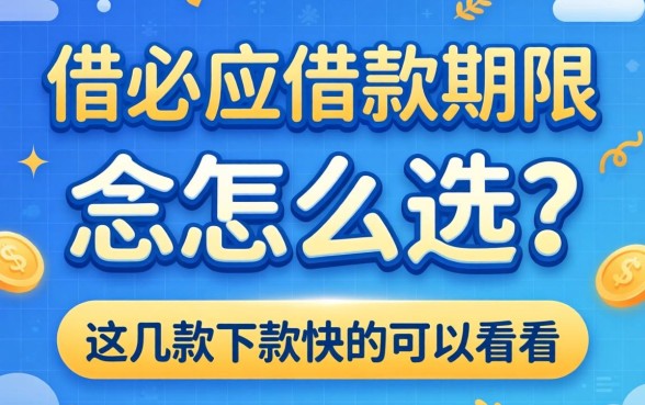 有借必应借款期限怎么选？这几款下款快的可以看看