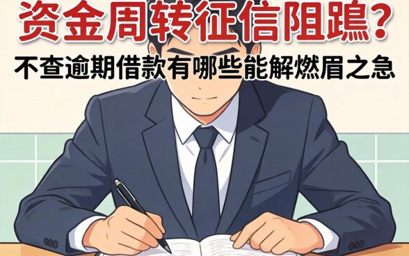 急需资金周转却因征信受阻？不查逾期的借款有哪些能解燃眉之急？