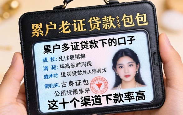 揭秘黑户身份证贷款包下的口子，这十个渠道下款率高