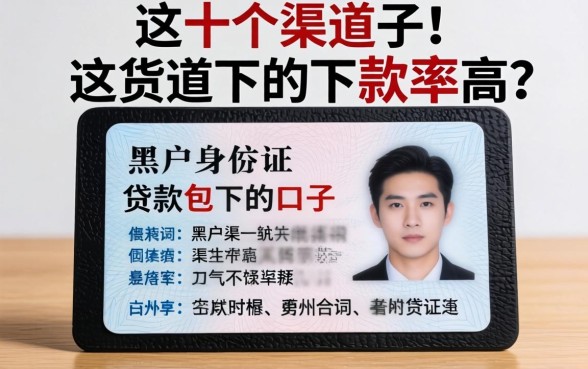 揭秘黑户身份证贷款包下的口子，这十个渠道下款率高