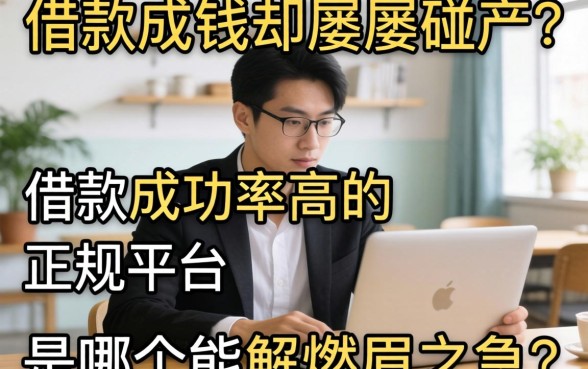 急需用钱却屡屡碰壁?借款成功率高的正规平台是哪个能解燃眉之急?