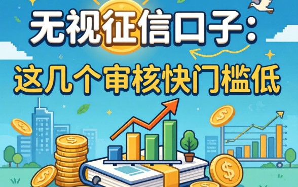 盘点最新无视征信口子，这几个审核快门槛低