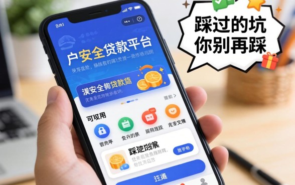 黑户安全的贷款平台有哪些软件可以用?我踩过的坑你别再踩