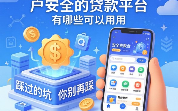 黑户安全的贷款平台有哪些软件可以用?我踩过的坑你别再踩
