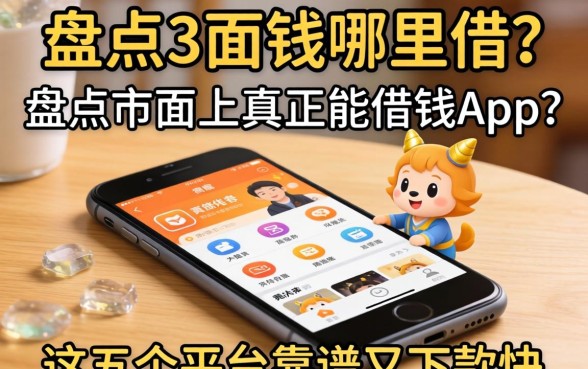 急需用钱哪里借?盘点市面上真正能借钱的手机app,这五个平台靠谱又下款快