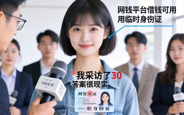 网贷平台借钱可以用临时身份证吗？我采访了30个人，答案很现实