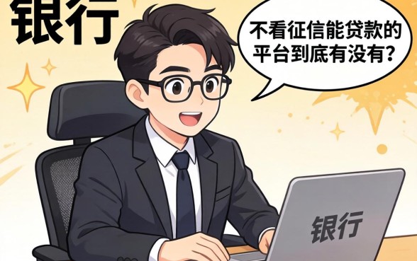 银行经理私下说：不看征信能贷款的平台到底有没有？