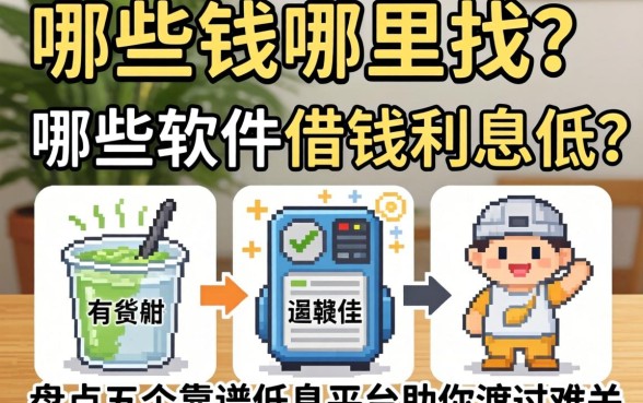 急需用钱哪里找?哪些软件借钱利息低?盘点五个靠谱低息平台助你渡过难关