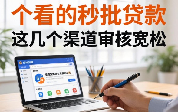 揭秘2026不看的秒批贷款，这几个渠道审核宽松