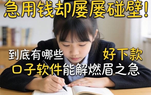 急用钱却屡屡碰壁？到底有哪些好下款的口子软件能解燃眉之急？
