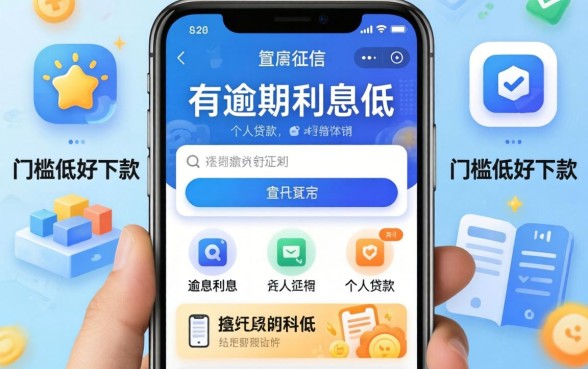 盘点几个征信有逾期利息低的个人贷款软件，门槛低好下款