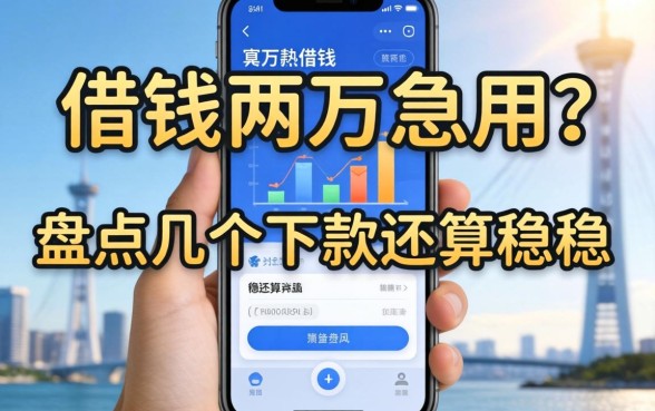 手机借钱两万急用？盘点几个下款还算稳的渠道