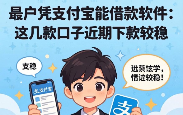 黑户凭支付宝能借款的软件：这几款口子近期下款较稳