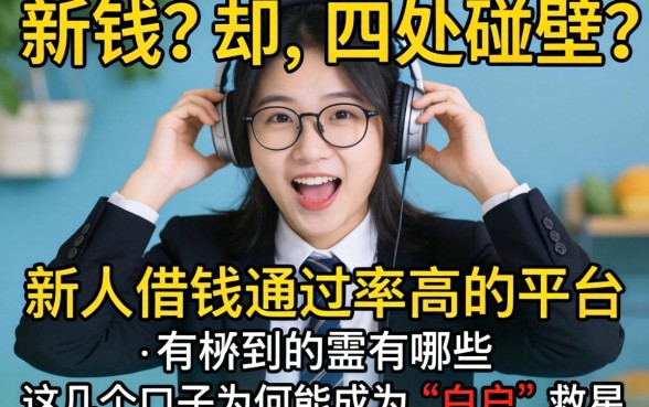急需用钱却四处碰壁？新人借钱通过率高的平台有哪些？这几个口子为何能成为“白户”救星？