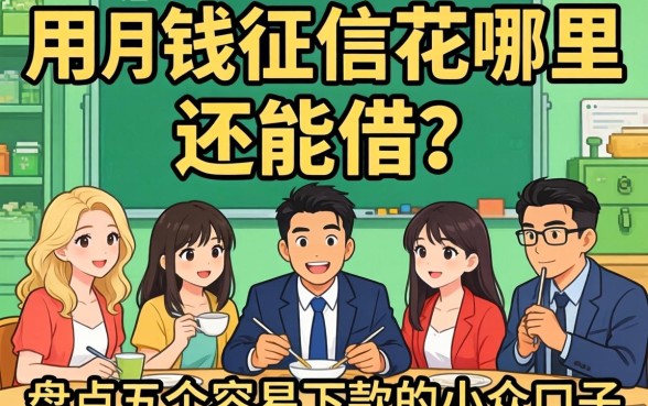 急用钱征信花哪里还能借?盘点五个容易下款的小众口子