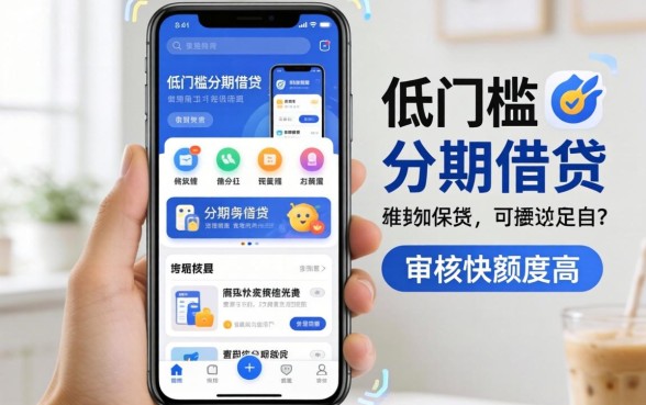 盘点几个实用的低门槛分期借贷app，审核快额度高