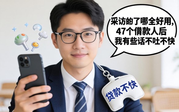 手机贷款哪个好用？采访了47个借款人后，我有些话不吐不快