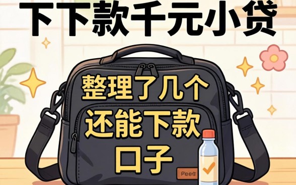 2026包下款的千元小贷：整理了几个还能下款的口子