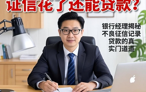 征信花了还能贷款?银行经理揭秘不良征信记录贷款的真实门道