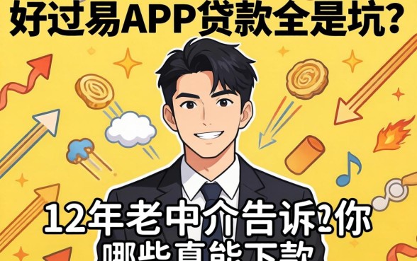 容易过的app贷款全是坑?12年老中介告诉你哪些真能下款
