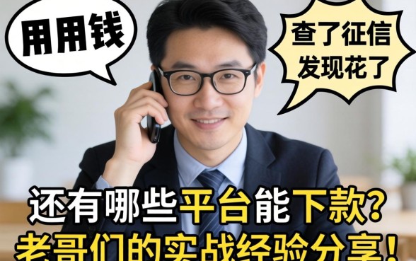 急用钱查了征信发现花了,还有哪些平台能下款?老哥们的实战经验分享!