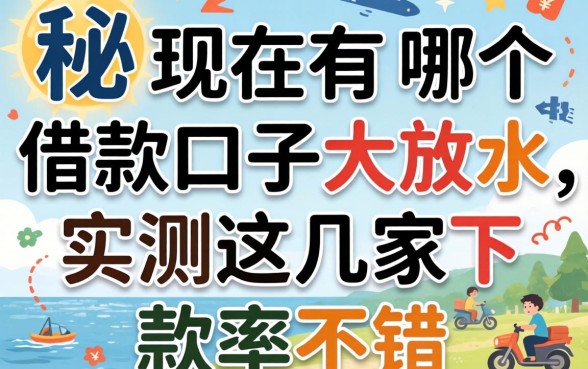 揭秘现在有哪个借款口子大放水，实测这几家下款率不错